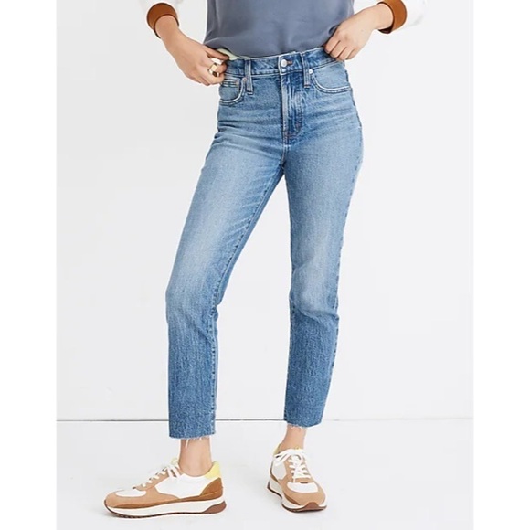 MADEWELL The Perfect Vintage Jean in Enmore Wash: Raw-Hem Edition Size 24 - Picture 3 of 9